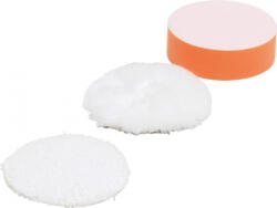 BGS technic 3 részes polírozó korong készlet, 80mm, a BGS 9259 vezeték néllküli polírozógéphez (BGS 9259-6) (9259-6)