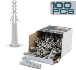 BORMANN Pro nylon expand dübel 8x40 szürke 100db (BCR5156) (BCR5156)
