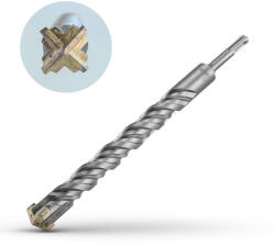 Bormann sds-plus sx4 kalapácsfúró, 4-vágó 28x400 mm (BHT4780) (BHT4780)