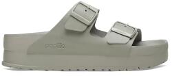 Birkenstock bőr papucs Arizona Flex Platform Birkenstock x Papillio szürke, női, platformos, 1026913 - szürke Női 40