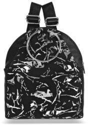 ZELLIA Női Hátizsák 22090 Fekete-Ezüst - Leaf - (ZLK-22090-53541642)