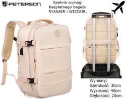 ZELLIA Peterson Utazó Hátizsák Ptn 23026-5442 Beige (ZLK-ptn-230265442-beig-76536403)