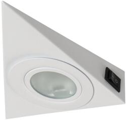 Kanlux ZEPO LFD-T02/S-W Bútorvilágító spot lámpatest, G4, max 10W, 40x130x130mm, IP20, fehér (kapcsolós változat) (36633) (36633)