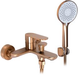 Rea Drop, kádcsaptelep kézi zuhanyszettel, 150 mm, matt réz, REA-B6397 (REA-B6397)