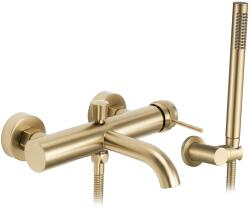 Rea Lungo Grip, kádcsaptelep kézi zuhanyszettel, matt arany, REA-B6398 (REA-B6398)