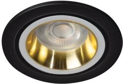 Kanlux FELINE DSO G/B Dekorációs keret, Gx5, 3/GU10, max 10W, Ø90x25mm, IP20, arany / fekete (37251) (37251)
