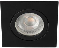 Kanlux DALLA DTL-B Dekorációs keret, 82x82mm, 12 AC; 12 DC; 220-240 AC, max 10W, Gx5, 3/GU10, fekete (22434) (22434)