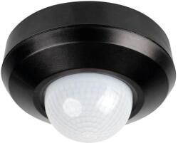 Kanlux SENTO-O-WT-B PIR Mozgásérzékelő, 3xPIR, 360°-os jelenlétérzékelős, Ø111mm, IP44/20, fekete (37367) (37367)