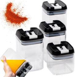  Konyhai tárolóedény készlet szilikon tömítéssel, 4 db (v07392)