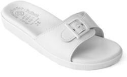 Wörishofer talpbélésű anatóm női papucs 1 csatos pánttal fehér 07420