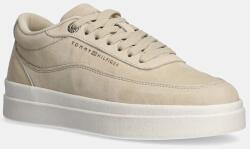 Tommy Hilfiger nubuk tornacipő MODERN COURT SNEAKER NUBUCK bézs, FW0FW08462 - bézs Női 40 - answear - 37 990 Ft