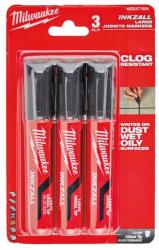 Milwaukee INKZALL L jelölő filc - fekete (3 db-os készlet) 1 db (4932471554) - denakert