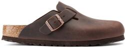 Birkenstock bőr papucs Boston barna, férfi, 860131 - barna Férfi 41