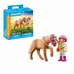 Playmobil - Set 2 figurine fetita cu ponei (PM71887) - ookee