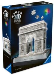 Ravensburger - Puzzle 3D iconic Arcul de Triumf cu LED 216 piese model de colectie in miniatura (RVS3D08029) - ookee