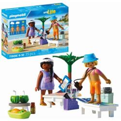 Playmobil - Jucarie de rol Cuplu de tineri la plaja (PM71908) - ookee