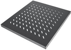 Manhattan Rackszekrény polc - 712538 (19", 1U, fix, 525 mm mély, fekete) (712538) - bbmarket