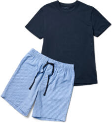 Tchibo - Férfi rövidnadrágos pizsama - férfi - méret L 52/54 - kék/csíkos - tchibo - 9 995 Ft