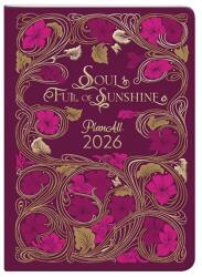 Planall Zsebnaptár PLANALL B/6 heti álló fehér lapos aranyozott Cardinal 2026 (21549) - nyomtassingyen