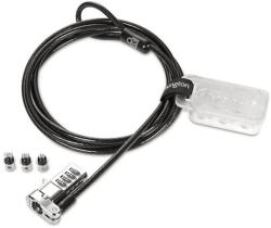 Kensington K62316WW Universal 3 az 1-ben visszaállítható kombinációs laptopzár (K62316WW) - nyomtassingyen