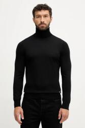 Liu Jo gyapjú pulóver könnyű, fekete, garbónyakú, QXX072. MA27P - fekete XL