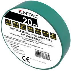 Entac Szigetelőszalag 0, 13x19mm zöld 20m Entac (AVI EIT 1319 20M GR)
