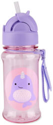 Skip Hop Zoo Narvál Tritán Szívószálas Kulacs 355ml - Tartós, Szivárgásmentes és BPA-mentes Itatópohár 12 Hónapos Kortól