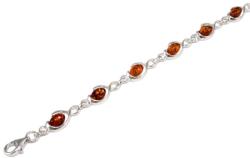 Ékszershop Borostyán köves ezüst karlánc (2168996)