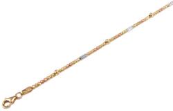 Ékszershop Tricolor vésett bogyós arany karlánc (1317896)