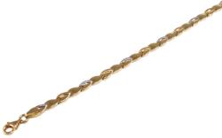 Ékszershop Bicolor vésett stiftes arany karlánc (1325786)