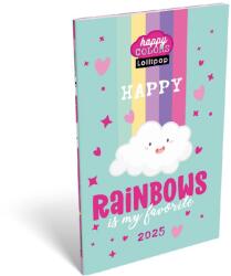 Lizzy Card A6 tűzött zsebnaptár 2026 LOLLIPOP HAPPY RAINBOW (26221599)