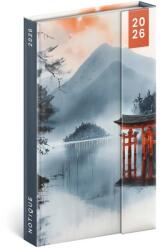  5413-JA Reálszisztéma Heti beosztású, mágnessel záródó határidőnapló, 12, 5 x 20, 8 cm Japan (2026) (5413-JA)