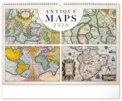  Reálszisztéma Falinaptár Antique Maps 48 × 33 cm (2026) (6094-AN)