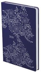 TopTimer Határidőnapló TOPTIMER Joy J012 B/6 heti fehér lapos Budapest Metalizált ezüst 2026 (T012J-305)