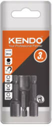 Kendo Bit-dugókulcsfej (anyabehajtó) készlet 6-8-10mm KENDO (040303-1673)