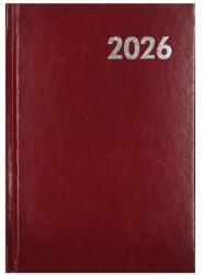 Alisca Határidőnapló ALISCA B/6 heti fehér lapos bordó 2027 (260614/BO) - robbitairodaszer