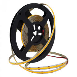 ECOLight LED szalag COB 9W/m 990lm/m 480LED/m 12V 4000K Semleges CRI90 IP20 5m-es tekercs Ecolight (ECOTAS1510)