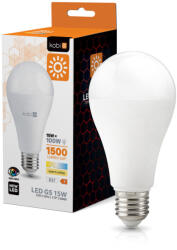 Kobi LED izzó E27 gömb alakú 15W 1500lm 3000K Meleg 270° Kobi (KOBZAR1198)