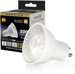 Kobi LED izzó GU10 spotlámpa 5W 450lm 4000K Semleges 80° Prémium Kobi (KOBZAR1130)