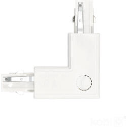 Kobi csatlakozó 3 áramkörös sínhez, bal oldali, külső, fehér (KOBSZY0638)