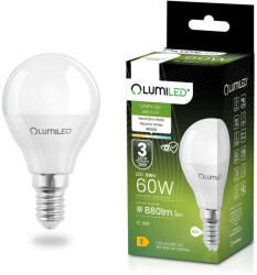 Lumileds LED izzó E14 gömb P45 8W = 60W 880lm 4000K Semleges 180° LUMILED (LUMLEDH0013AB)
