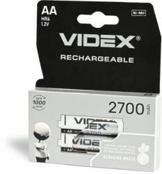 Videx Nikkel-metálhidrid akkumulátor 2700mAh AA 2 db VIDEX (VIDBAT0275)