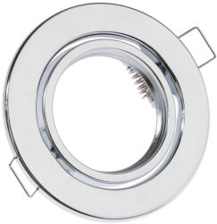 idealed HALOGEN lámpatest, süllyesztett, mozgatható, kerek, króm, GU10 MR16 lap (IDEAOPR0055)