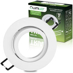 Lumileds Halogén süllyesztett mennyezeti lámpa, kerek, mozgatható, GU10, MR16, fehér, TRIAM LUMILED (LEDOPRMIA800)