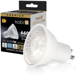 Kobi LED izzó GU10 spotlámpa 7W 630lm 6500K Hideg 80° Prémium Kobi (KOBZAR1138)