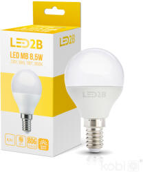 Kobi LED izzó E14 gömb alakú 9W 806lm 3000K Meleg 180° LED2B Kobi (KOBZAR1266)