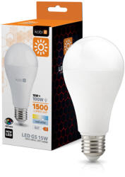 Kobi LED izzó E27 gömb alakú 15W 1500lm 6000K Hideg 270° Kobi (KOBZAR1202)