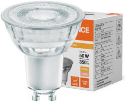 OSRAM LED izzó spotlámpa GU10 PAR16 4.5W = 50W 350lm 1800-2700K Meleg 36° Szabályozható Ledvance (4099854071430)
