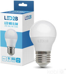 Kobi LED izzó E14 gömb alakú 9W 806lm 6500K Hideg 180° LED2B Kobi (KOBZAR1276)