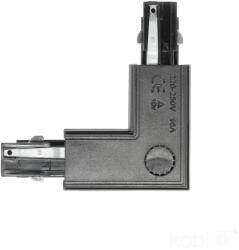 Kobi csatlakozó 3 áramkörös gyűjtősínhez, bal oldali, külső, fekete (KOBSZY0640)